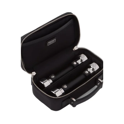 Re-Nylon and Saffiano leather hand weights carry case