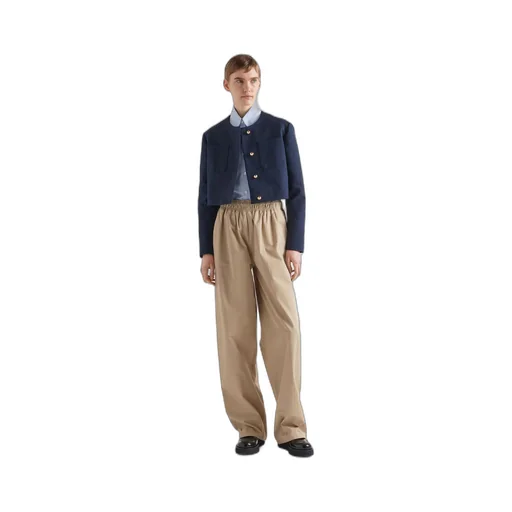 Single-breasted tricotine jacket