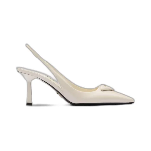 Patent leather slingback pumps
