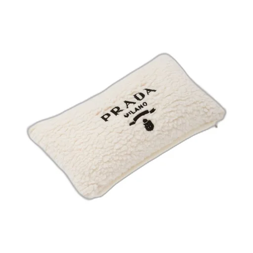 Faux-fur cashmere and wool throw pillow