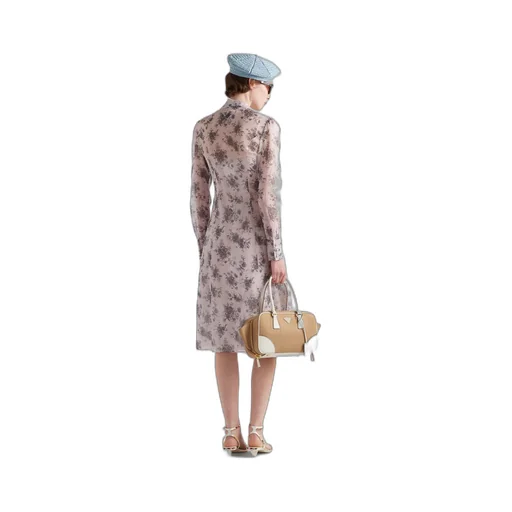 Printed chiffon dress