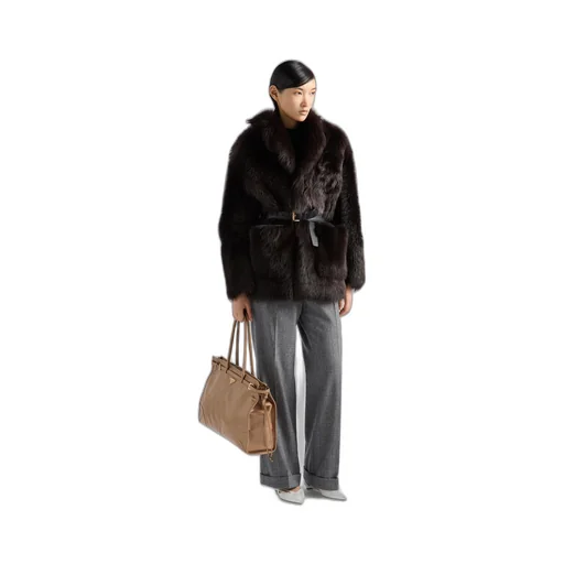 Large leather handbag
