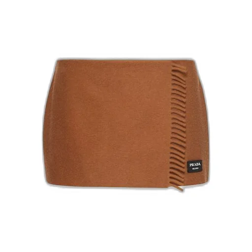 Cashmere miniskirt