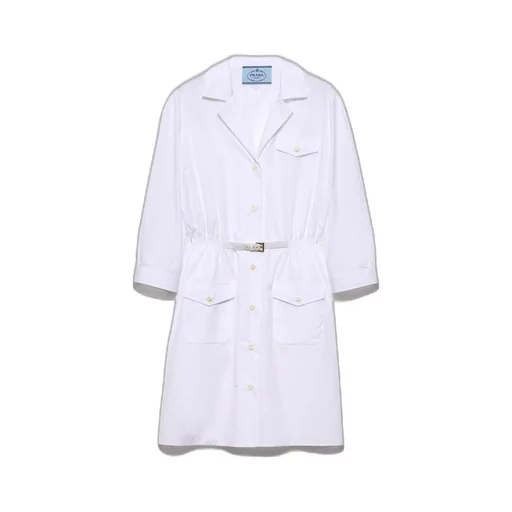 Poplin mini-dress