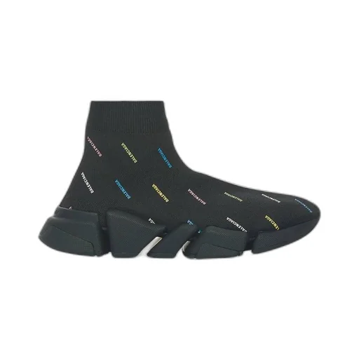 Speed 2.0 Allover Logo Recycled Knit Sneaker