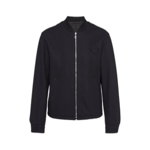 Wool and cashmere blouson jacket
