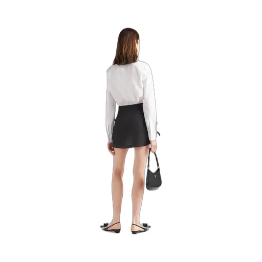 Embroidered gazar miniskirt