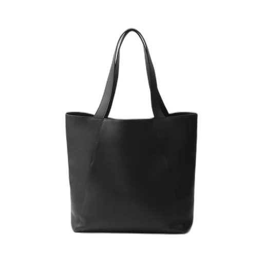 Leather tote bag
