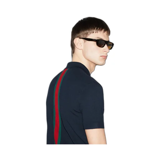 Cotton polo shirt with Web