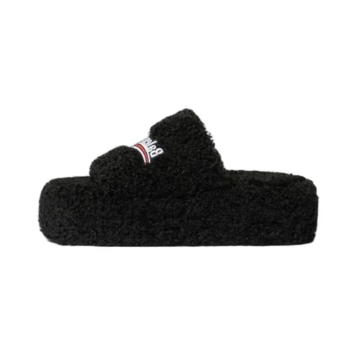 Furry Platform Sandal