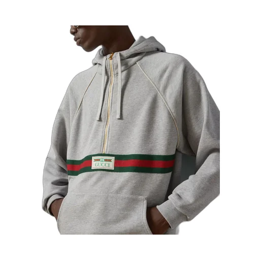 Cotton jersey sweatshirt with Web