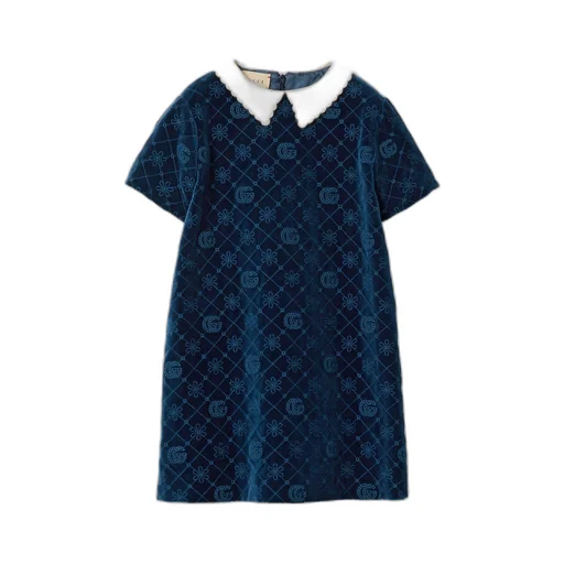 Children's cotton velvet dress