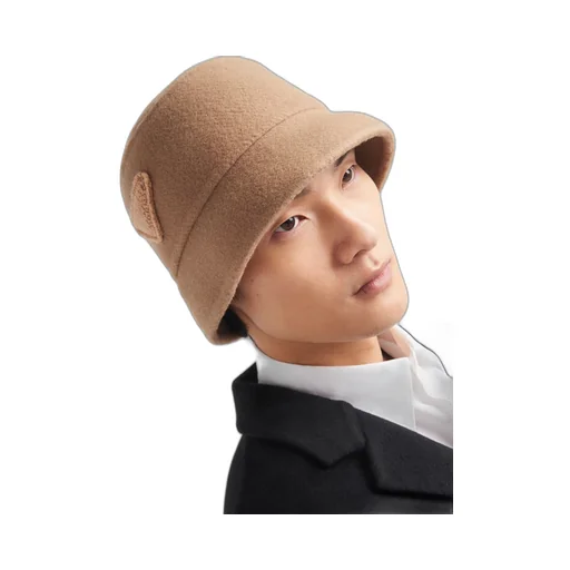 Velour cloth bucket hat