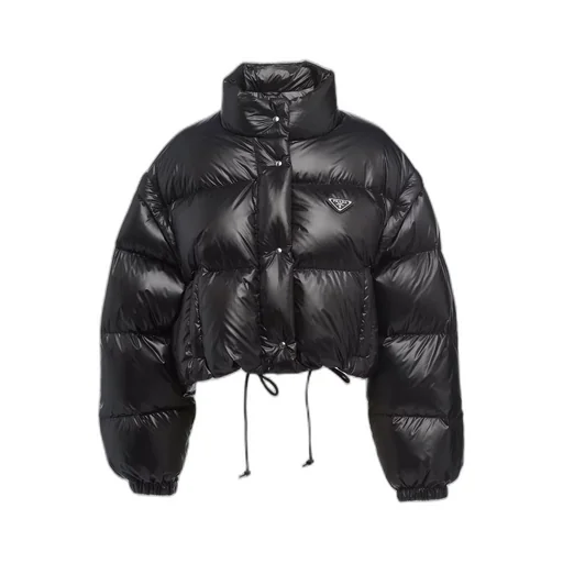 Re-Nylon cropped convertible down jacket