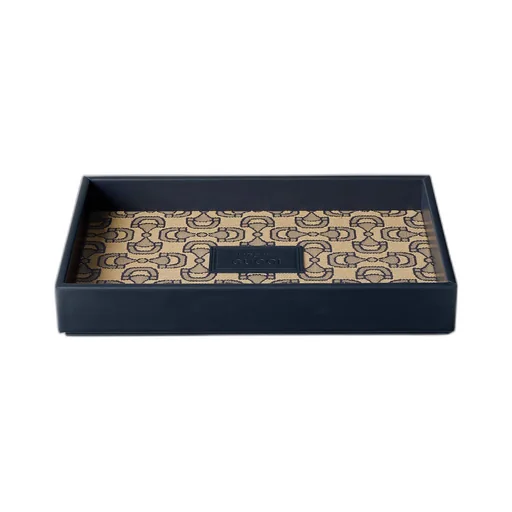 Horsebit jacquard tray