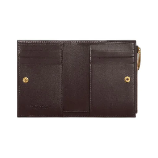 Intrecciato Diagonal Small Bi-Fold Wallet