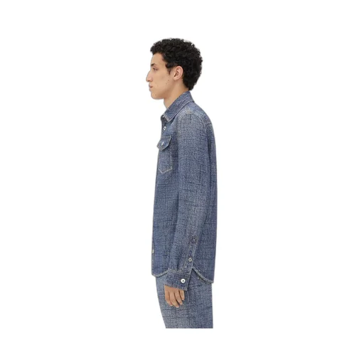 Textured Denim Viscose Shirt