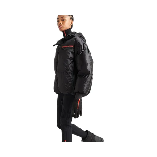 Oversized technical Re-Nylon down jacket
