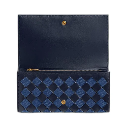 Intrecciato Large Flap Wallet