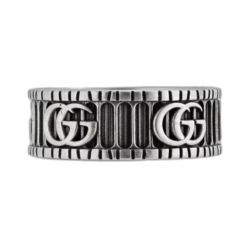 Ring with Double G in silver