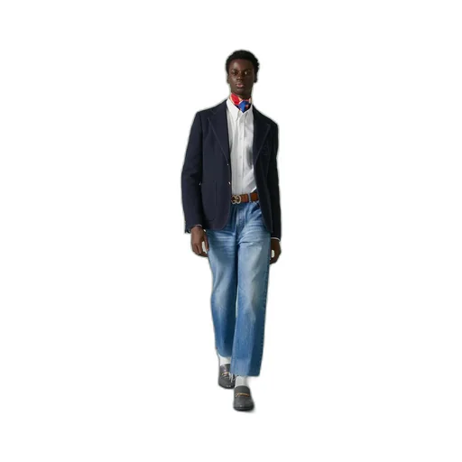 Oxford cotton shirt with embroidery