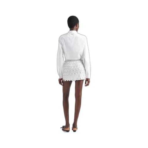 Miniskirt with jeweled fringe