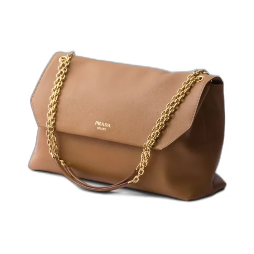 Large leather shoulder bag