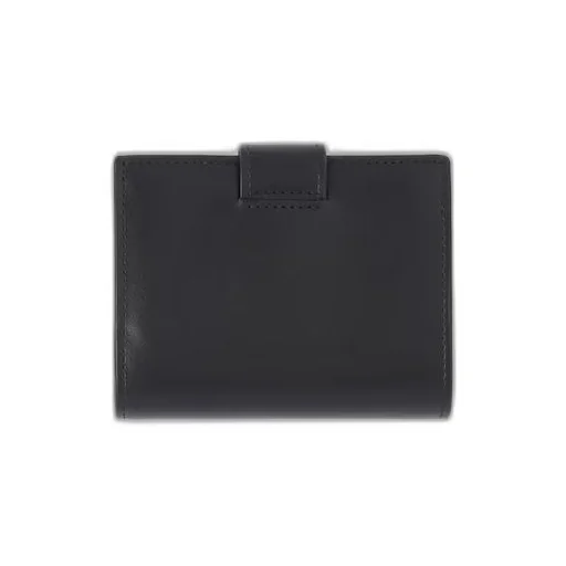 Logo Plaque Front Flap Wallet