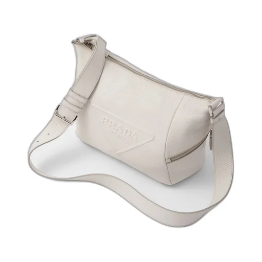 Leather bag with shoulder strap