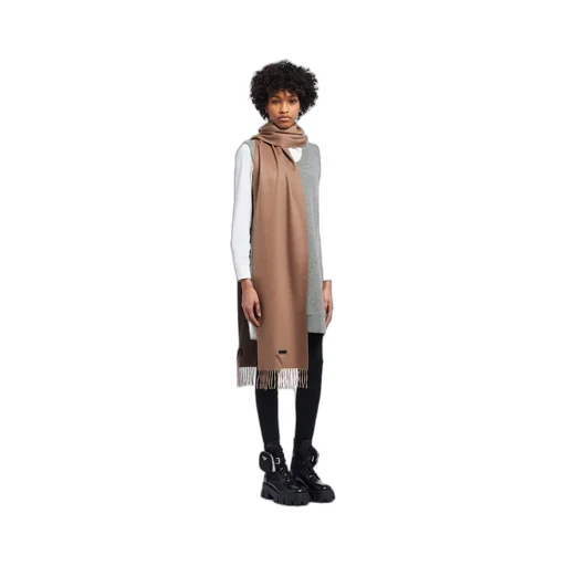 Solid color cashmere scarf