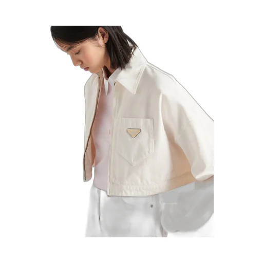 Denim blouson jacket