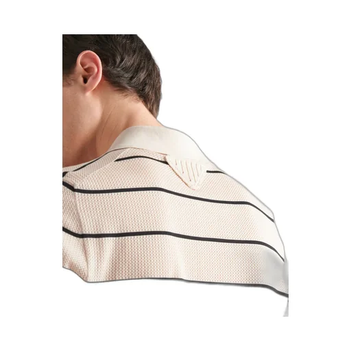 Silk and cotton knit polo shirt