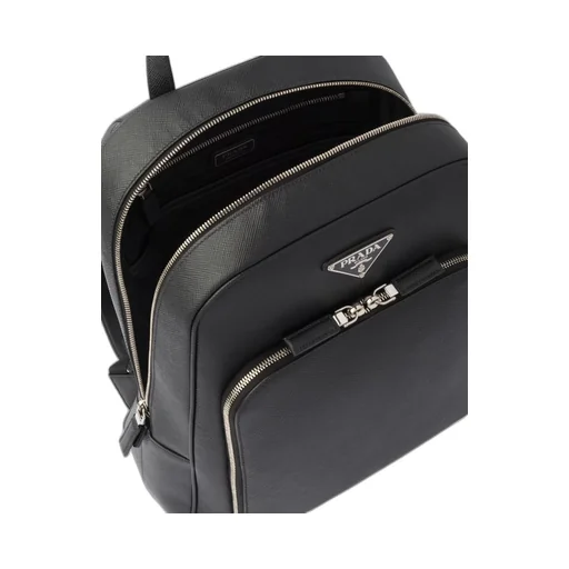 Saffiano leather backpack