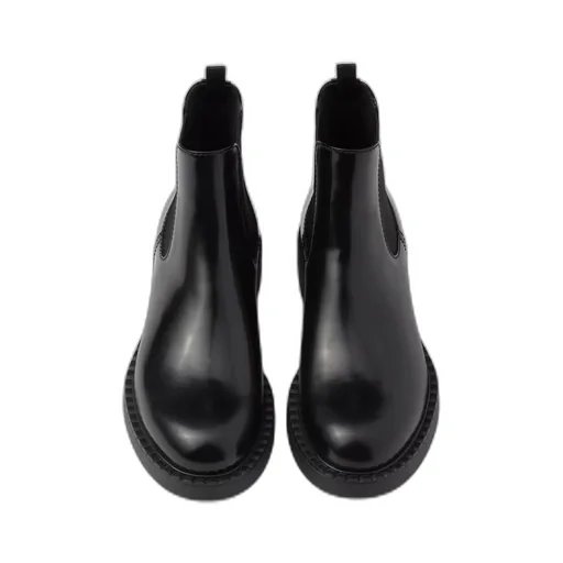 Brushed leather Chelsea boots