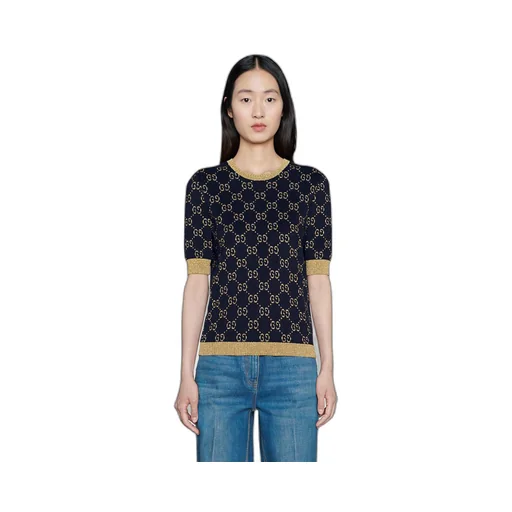 GG cotton lamé top