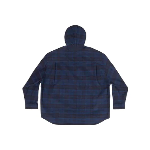 Check Overshirt Hoodie