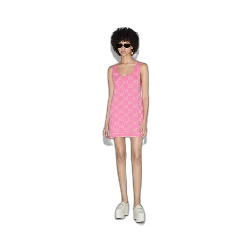 GG cotton jacquard dress