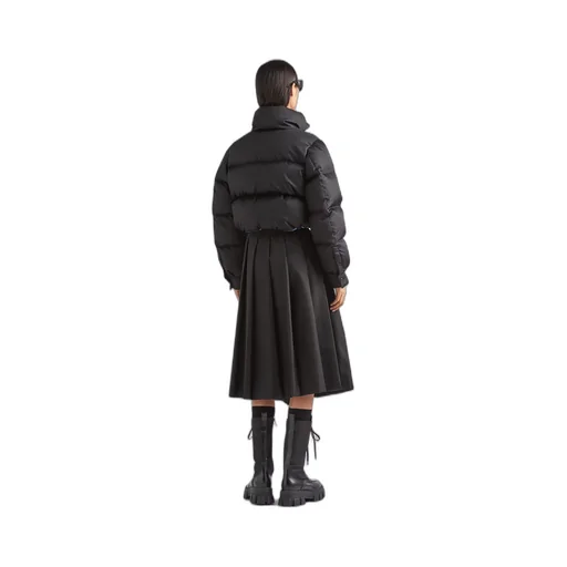 Re-Nylon cropped down jacket