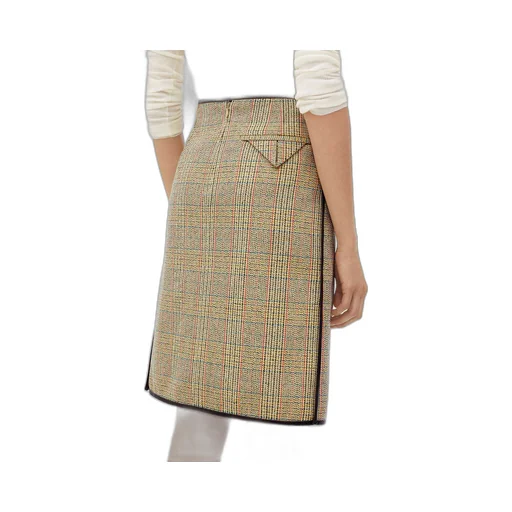 Prince Of Wales Wool Skirt