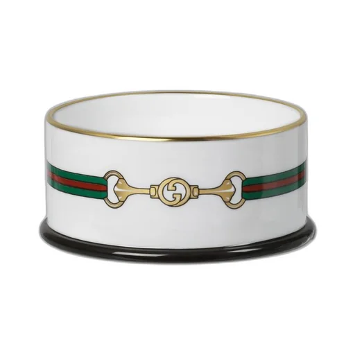 Small Horsebit print pet bowl