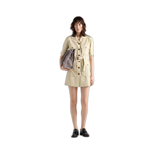 Poplin mini-dress