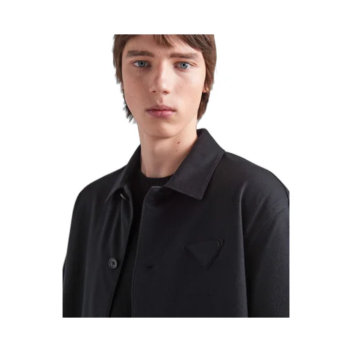 Wool blend shirt