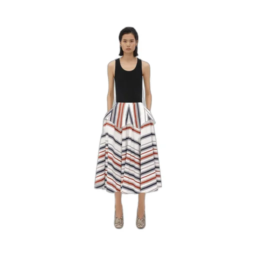 Striped Cotton Skirt