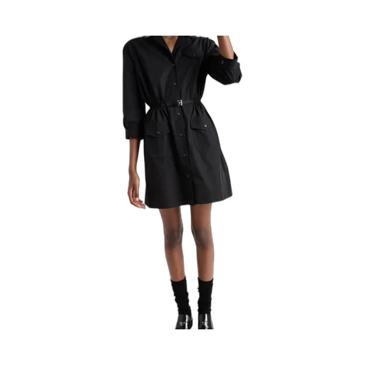 Poplin mini-dress