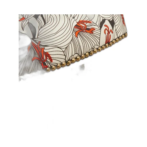 Chiavari lilies print chair with arm rest