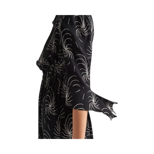 Printed sablé dress