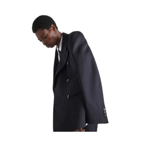 Double-breasted wool jacket