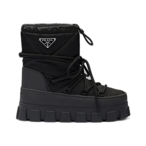 Re-Nylon gabardine après-ski boots