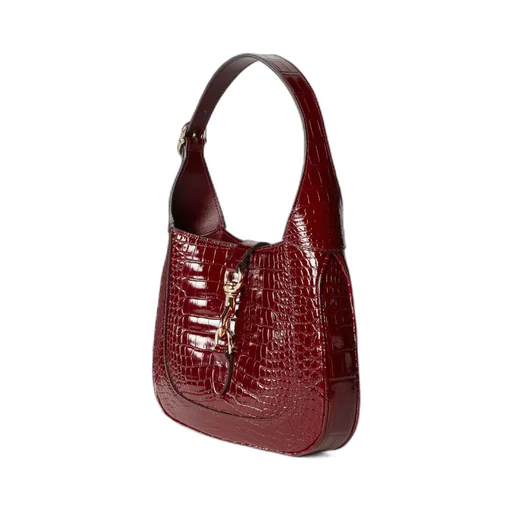 Gucci Jackie crocodile shoulder bag
