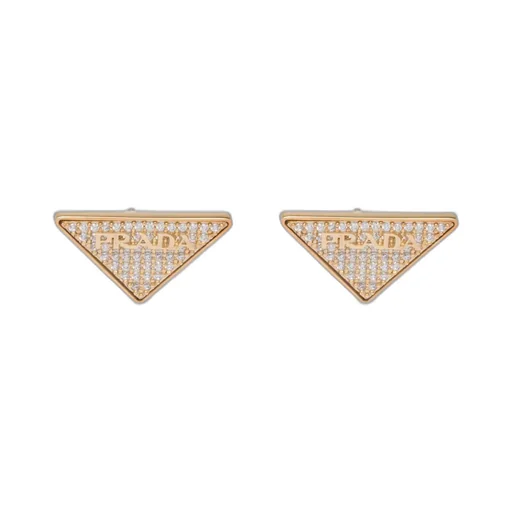 Crystal Logo Jewels zirconia earrings